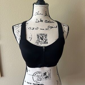 Victoria’s Secret Black Zip-Front Sports Bra